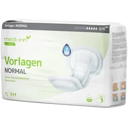 Medi-Inn Inkontinenz-Vorlagen NORMAL, 5 Tropfen, Unisex-Passform, weiß 4 x 30 = 120 Stück