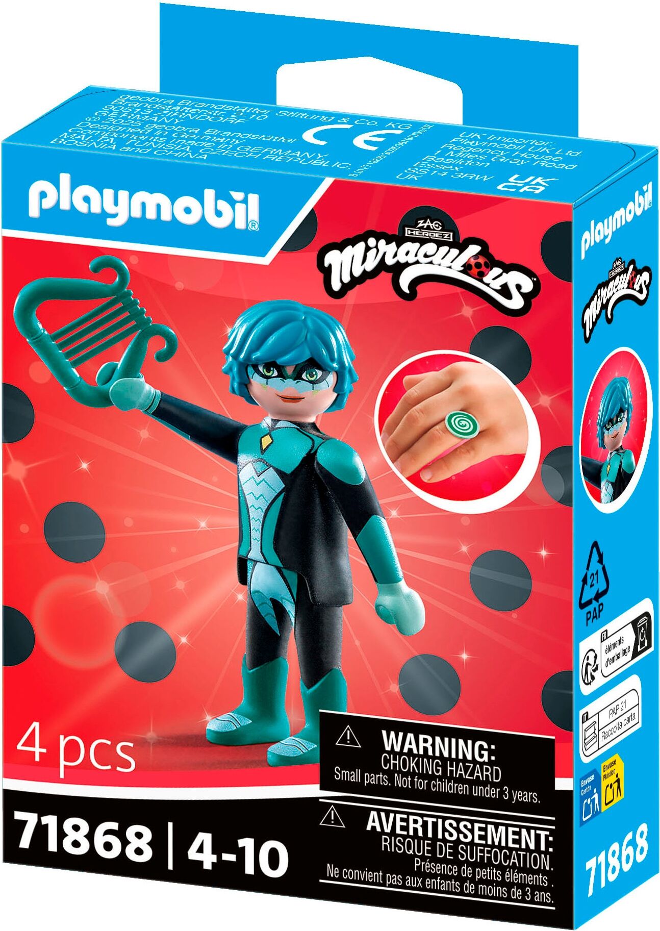Konstruktions-Spielset PLAYMOBIL "Miraculous: Viperion (71868)", bunt, Spielbausteine, Kinder, Kunststoff, Konstruktions-Spielset, Made in Europe