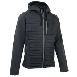 MAUL Herren Funktionsjacke Penia 2XT-HybridSteppjacke+Kap, Größe 60 in Schwarz Schwarz