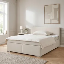 Boxspringbett Mira 2 Perlmutt ca. 180x200