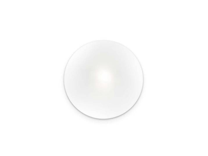 Petite applique en verre soufflé blanc dépoli