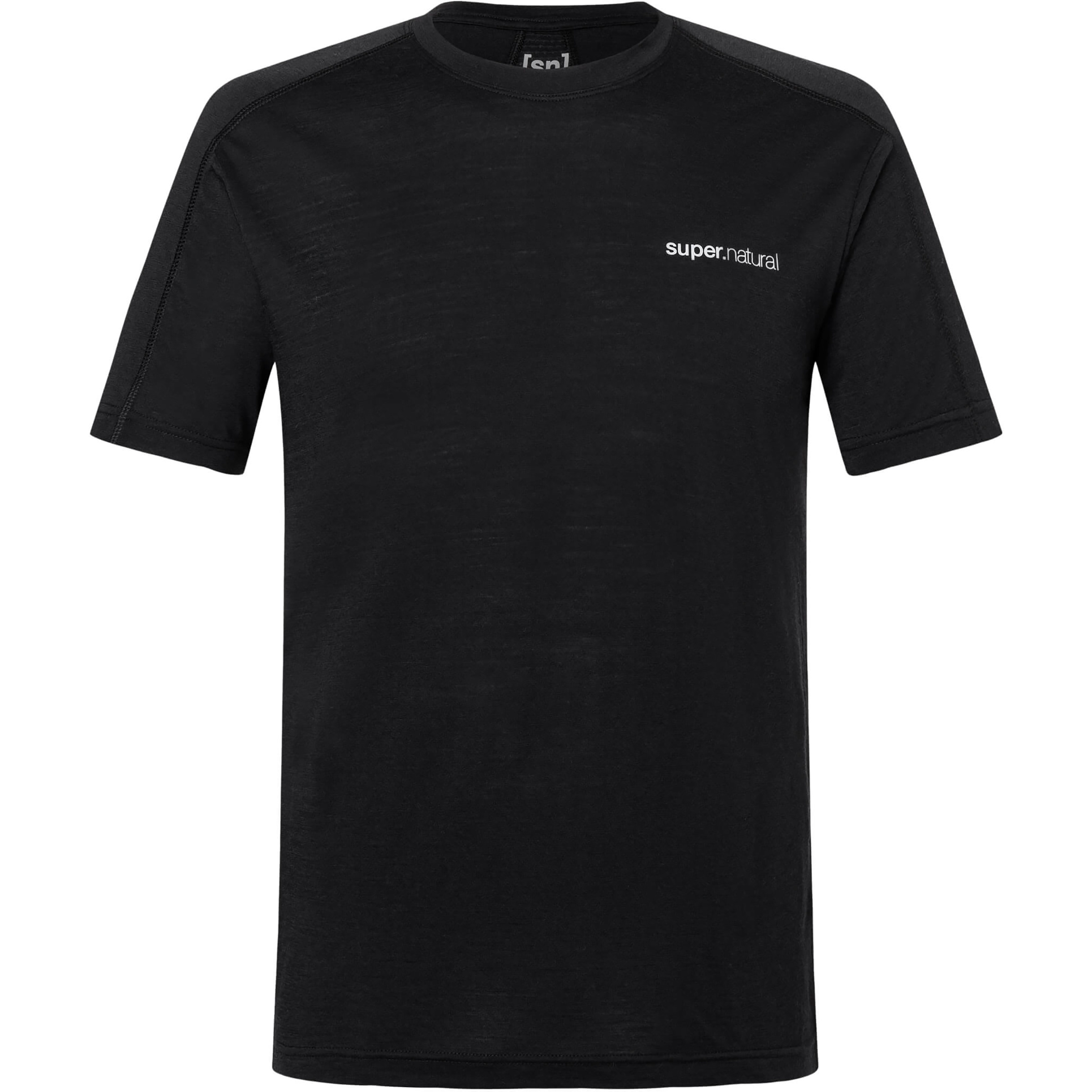 Super.Natural Alarm Running Herren Laufshirts schwarz Größe L Trekking Hautfreundlich Merinowolle