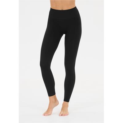 Trainingstights ATHLECIA "Vannida", Damen, Gr. S/M, schwarz, 97% Polyester, 3% Elasthan, unifarben, Hosen, Nahtlos