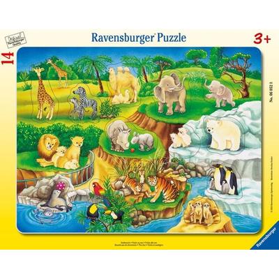 Rahmenpuzzle Ravensburger Zoobesuch 14 Teile