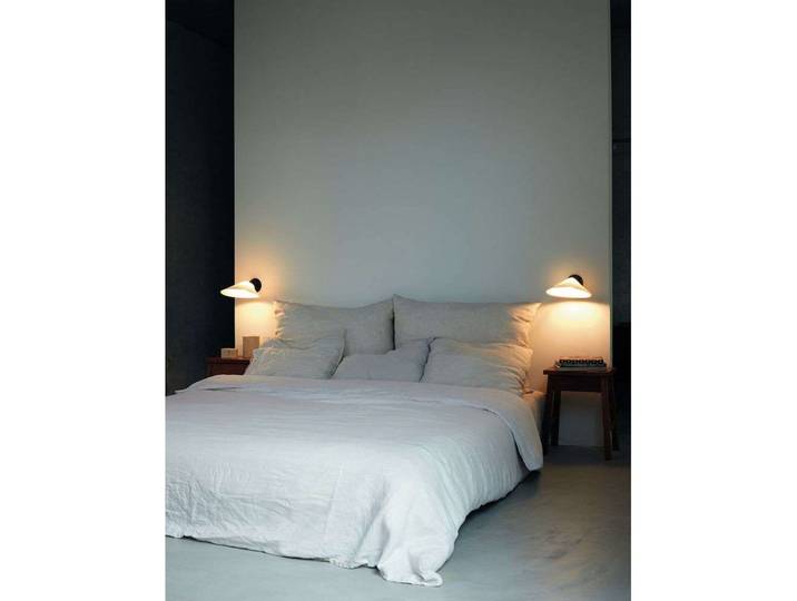 Plume Wandleuchte Schwarz/Polycarbonate - DCW - Schlafzimmer