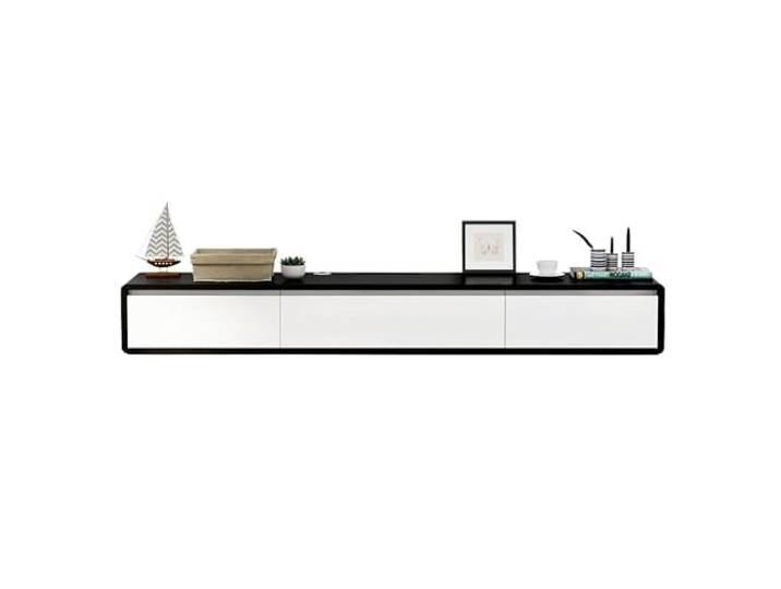 Schwebender TV-Ständer, schwebender TV-Ständer mit großen Schubladen Griffloses Aufbewahrungsdesign for Wohnzimmer und Schlafzimmer lowboard