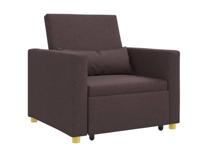 Heofavd 3-in-1 Schlafsofa Einzel Sessel Klappbar Dunkelbraun 90x165x87cm
