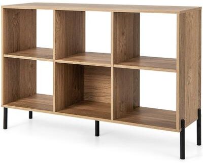 6 Cube Storage Shelf Organizer Bookcase Cubby Cabinet Black/White