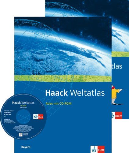Haack Weltatlas für Sekundarstufe I und II: Haack Weltatlas für Bayern. Sekundarstufen I und II: mit CD-ROM und Arbeitsheft Kartenlesen - Preis vom 30.09.2026 09:01:18 h