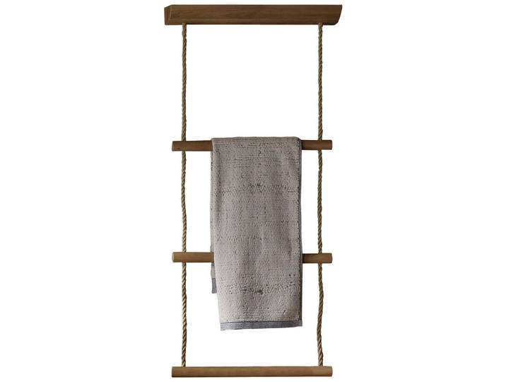 Voglauer Handtuchleiter, Eichefarben, Holz, Eiche, furniert, mehrschichtige Massivholzplatte (Tischlerplatte), eckig, 48x109x16 cm, Badezimmer, Badezimmerausstattung, Handtuchhalter