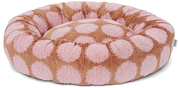 DOGGUO Hundebett ROUND DOT rosa   S S