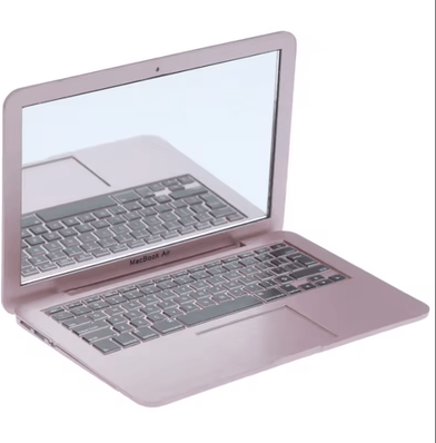 Inspire Curations Mini Laptop Shaped Pocket Makeup Mirror rose Gold