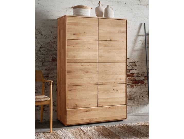Wäscheschrank 100x155cm 'Messina' Wildeiche massiv