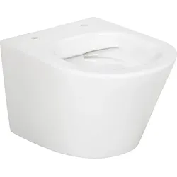 Wand-Tiefspül-WC Amur Compact BxHxT: 360x360x475 mm Spülrandlos Keramik weiß Evenes