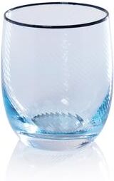 Zodax Sicilian 4-Piece Swirl Glass Tumbler Set