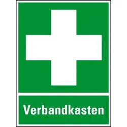 Schild I Rettungs-Kombischild Erste Hilfe, Verbandkasten, Kunststoff, 300x400mm, ASR A1.3, DIN EN ISO 7010 E003