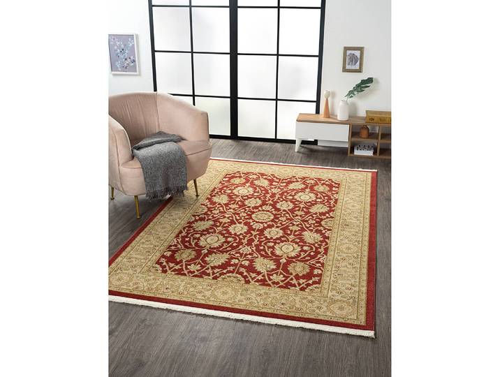 Kurzflorteppich Maryam I Rot 160 x 230cm Mischgewebe