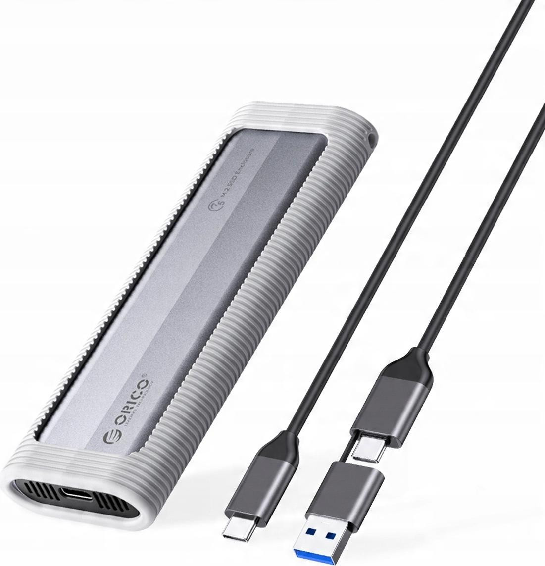 Orico Axm2F-V1 M.2 NVMe SSD-behuizing met USB-C 5Gb/s - Grijs