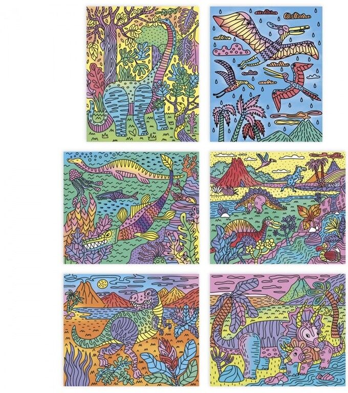 Peinture Magique Dinosaures : Les ateliers du calme - Janod