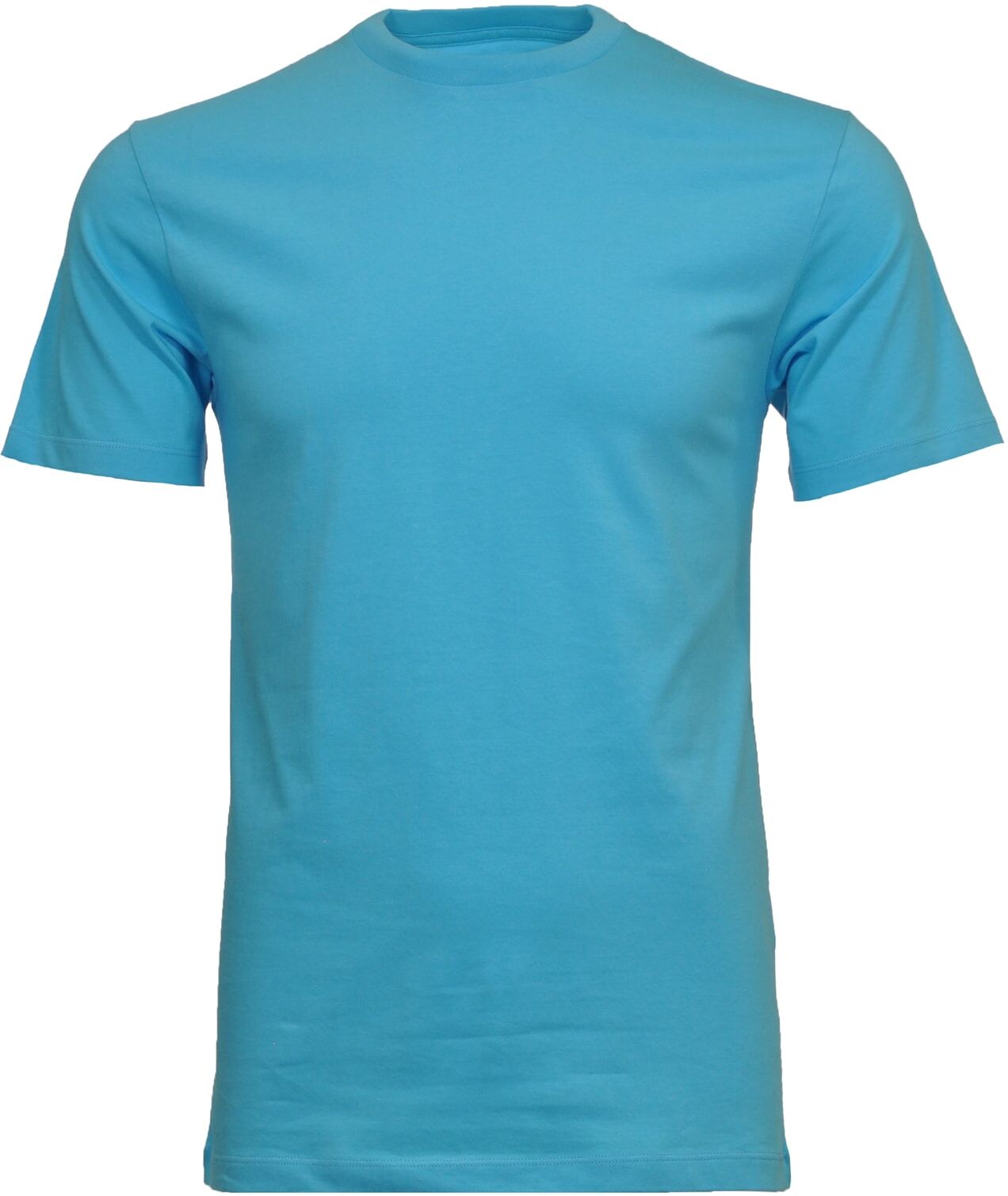 Longshirt RAGMAN, Herren, Gr. 106, blau (aqua, 745), Baumwolle, Rundhals, Shirts Longshirt aqua, 745 106