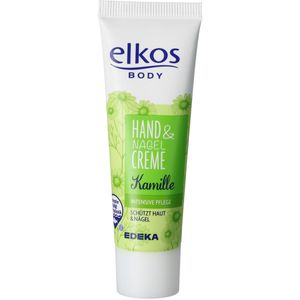 elkos Handcreme Hand & Nagelcreme Kamille, Intensive Pflege, für trockene Haut, 30ml