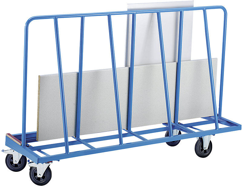 Platten-Transportwagen, einseitige Ausführung, lang, Tragfähigkeit 750 kg eurokraft pro