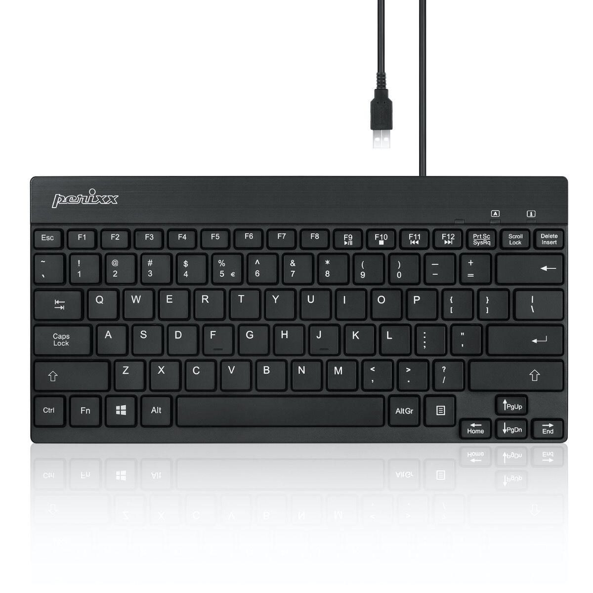 Perixx PERIBOARD-426 kabelgebundene Tastatur - QWERTZ DE - schwarz