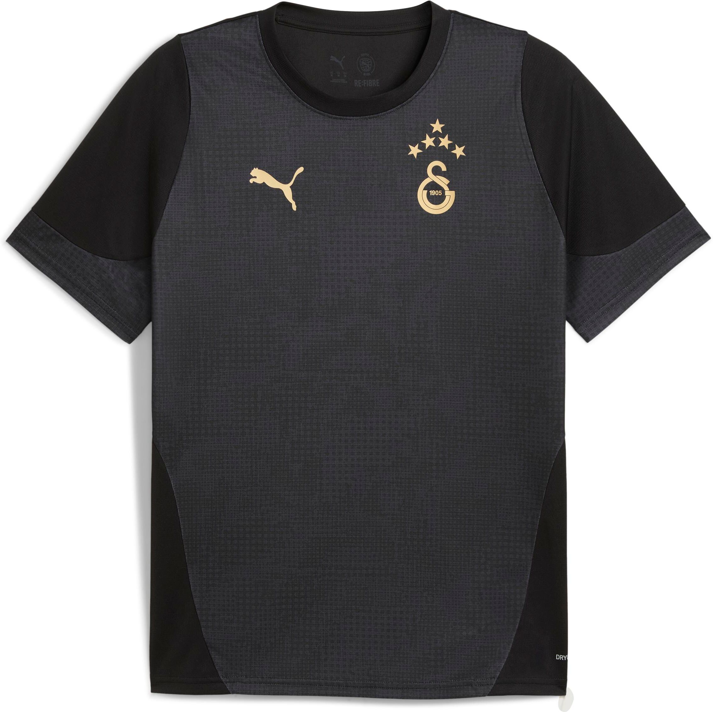 Fussballtrikot PUMA "GSK TRAINING JERSEY WITH STAR", Herren, Gr. L, schwarz (puma schwarz), Obermaterial: 100% Polyester, slim fit normal, Rundhals, Trikots Fussballtrikot, für Fussball, Slim Fit Passform, Rundhalsausschnitt puma schwarz L