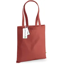 Westford Mill EarthAware Bio Baumwolltasche W801 orange rust 38 x 42 cm
