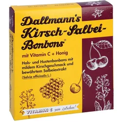 Dallmanns Kirsch Salbei Bonbons m. Vitamin C+ Honig