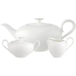 TEEZUBEHÖR SET Anmut Platinum No.1 weiß 3er Set