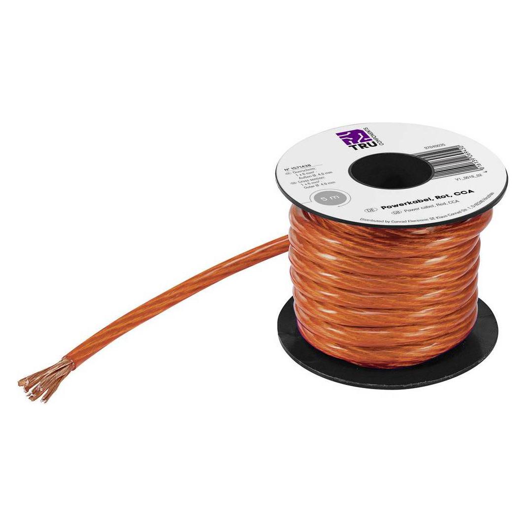 Tru Components CCA Powerkabel (5 m) (1571438)