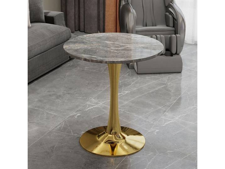 Table basse - OEM - Moderne - Marbre artificiel - Doré - 70x70x72 cm