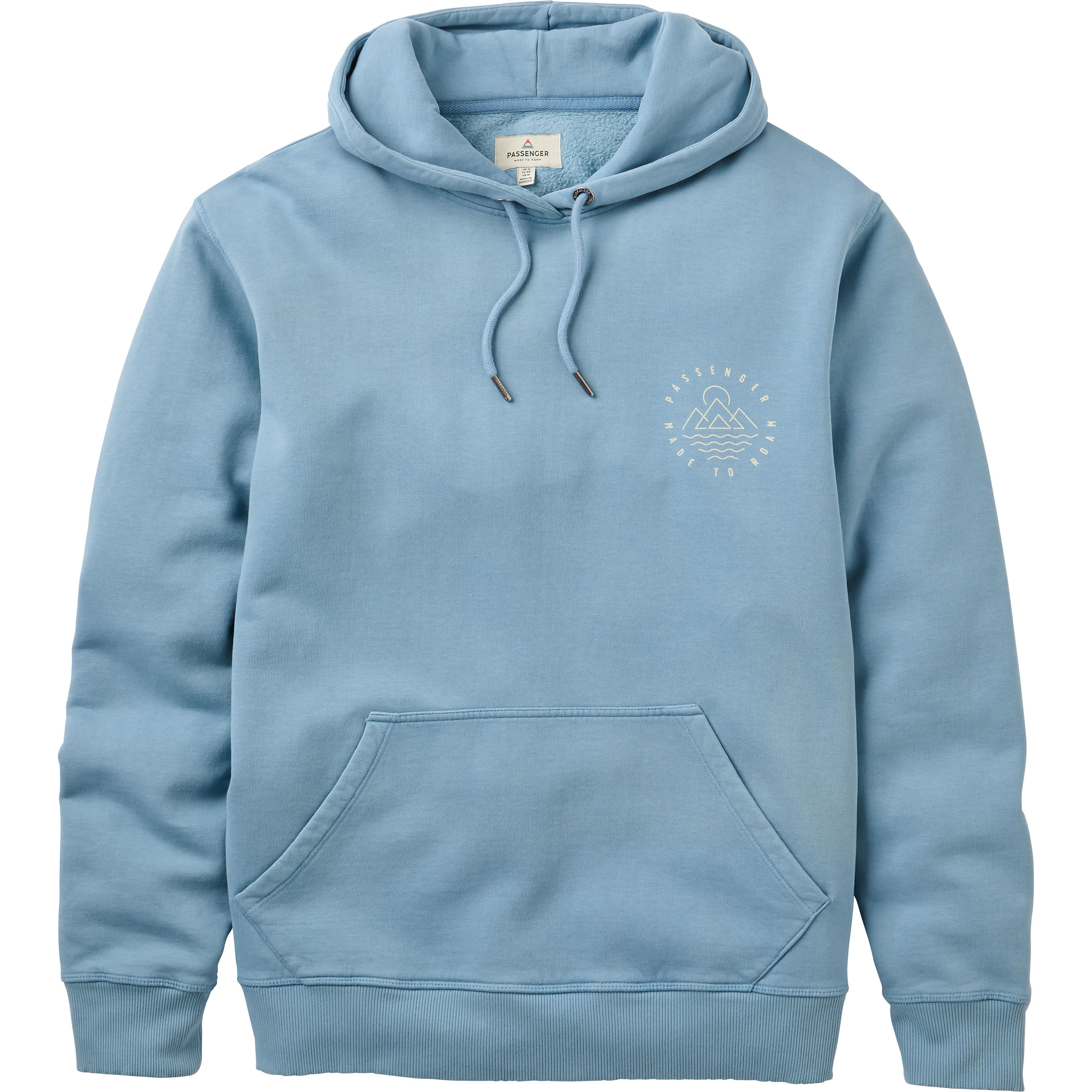 Passenger Escapism Recycled Cotton Herren Hoodies blau Größe L Lifestyle Widerstandsfähig