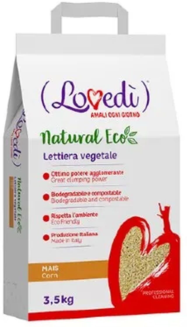 Kit Risparmio 3x3.5KG  Lovedi Gatto Lettiera Natural MAIS