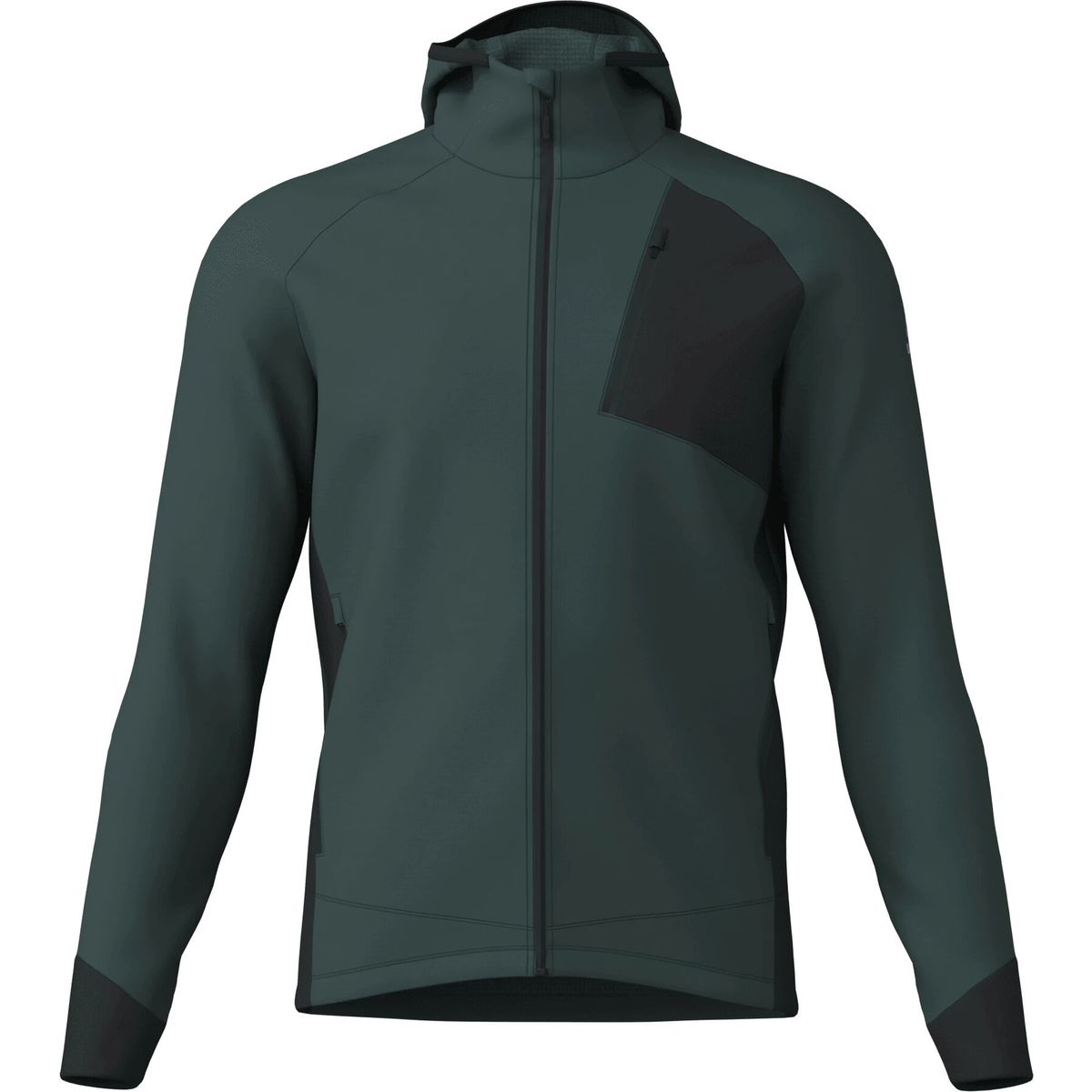 Löffler Men Zip-hoody Tech-merino forest (365) 56 30045-365-56