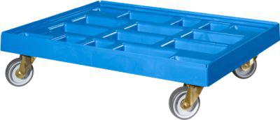 Transportroller, für Behälter 810 x 610 mm, blau