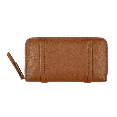 Geldbörse TOM TAILOR "Beca", Damen, braun (cognac), Polyurethan, clean, gepflegt, unifarben, Basic, Kleinlederwaren, aus hochwertigem Kunstleder mit funktionalen Details