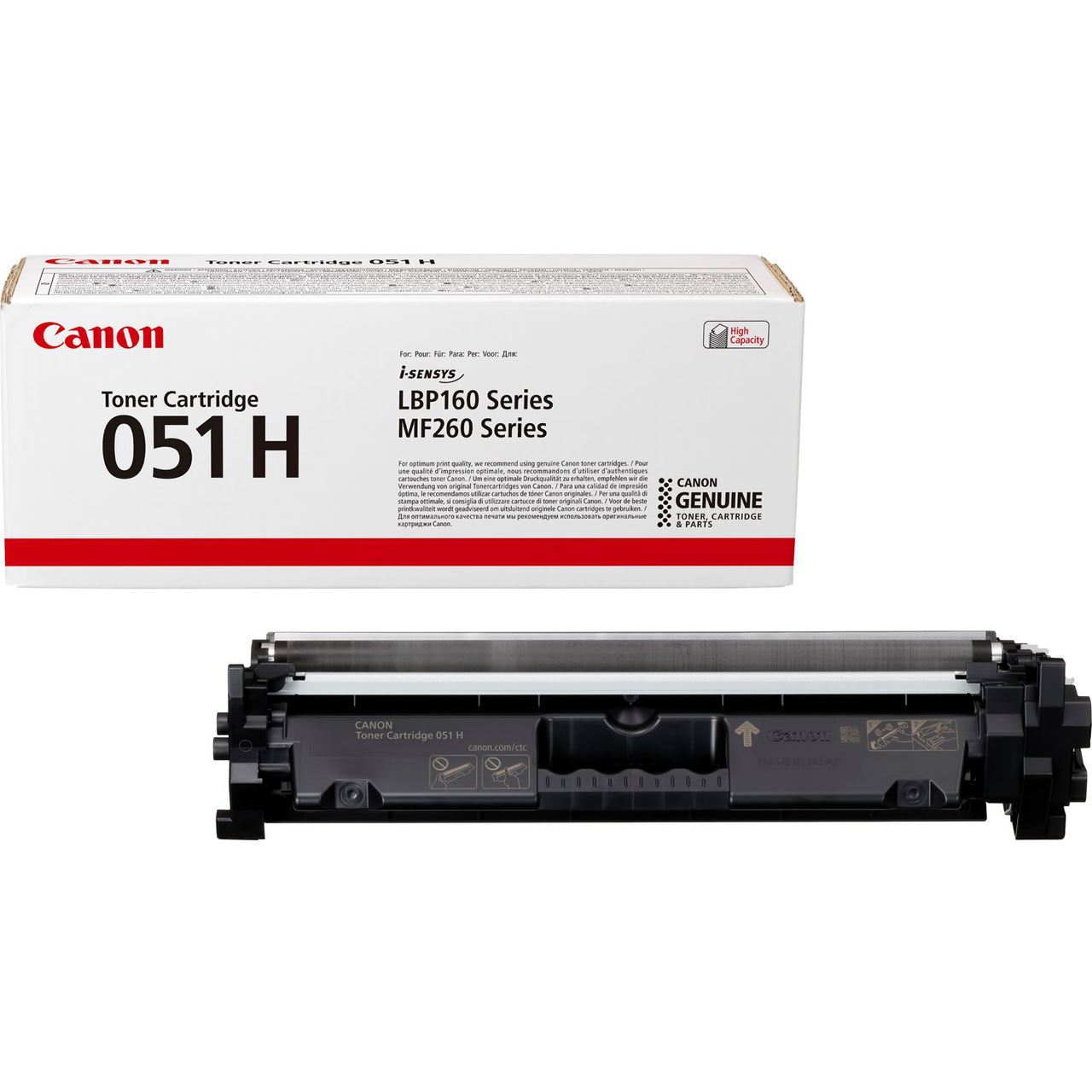 Canon Toner 051H hohe Ergiebigkeit 4.100 Seiten (2169C002), schwarz
