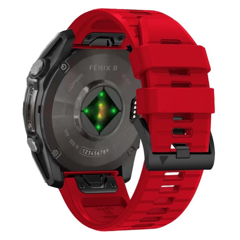Tech-Protect SILICONE LINE GARMIN FENIX 5X / 5X PLUS / 6X / 6X PRO / 7X / 8 (51 MM) RED (26285-0)