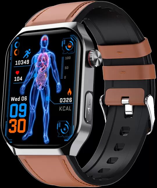 INF F700 Smartwatch: Fortschrittliche Gesundheitsüberwachung & Fitness Braun