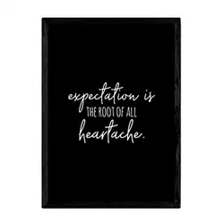 POSTER Inspirierend Phrase – Erwartung A3 Rahmenlos