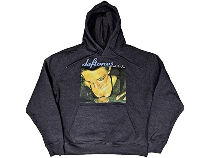 Deftones Capuchon Around the Fur Band Logo nieuw Officieel Unisex Navy Blauw XXL
