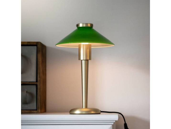 PR Home Tischlampe August, messing / gold, für Wohn- / Esszimmer, Metall, Tischlampe
