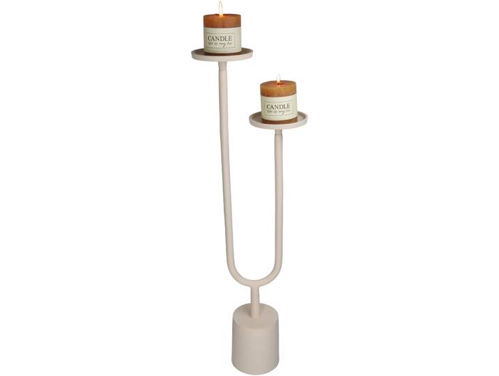 Kerzenhalter Kaars elfenbein Aluminium H 71 cm 1 - Kerzenhalter