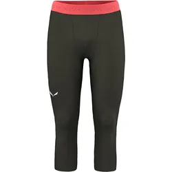Salewa, Herren, Funktionsunterhose, Cristallo Warm Alpine Merino Responsive 3/4 Leggings (54), Grün, 54