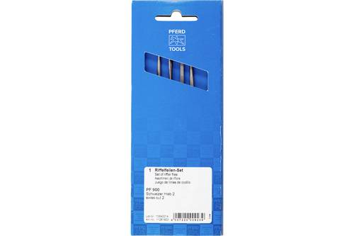 PFERD TOOLS 11261900 Präzisions-Riffelfeilen-Set Typ SB900 150mm Schweizer Hieb 2, mittel-fein Länge 150mm 1 Set