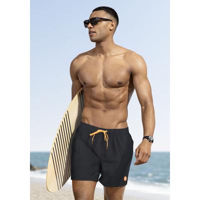 Badeshorts CMP "H Badeshorts", Herren, Gr. 46, N-Gr, schwarz, Microfaser, Polyester, unifarben, Badehosen Badeshorts, mit Eingriffstaschen, unifarben, schnell trocknend, pflegeleicht