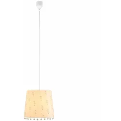 Relaxdays Hängelampe für Kinderzimmer Mäuse Weiß,Creme,Rosa