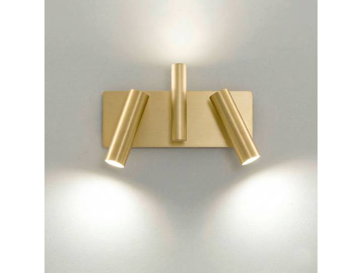 Cremasco Wandlampe 7542, dimmbar, messing / gold, für Wohn- / Esszimmer, Messing, Modern, Wandleuchte, Wandlampe Innen